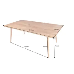 Invicta MYSTIC LIVING Stół do jadalni akacja 200cm / 38419