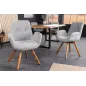 Invicta Krzesło BALTIC obrotowe 360° szare Bouclé 61cm / 44200 Invicta Krzesło BALTIC obrotowe 360° szare Bouclé 61cm / 44200