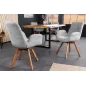 Invicta Krzesło BALTIC obrotowe 360° szare Bouclé 61cm / 44200 Invicta Krzesło BALTIC obrotowe 360° szare Bouclé 61cm / 44200