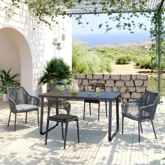 Kare Stół ogrodowy SANTOS 143 x 75 x 83cm / 86211