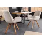 Invicta Krzesło BALTIC obrotowe 360° beżowe Bouclé 61cm / 44199