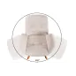 Invicta Krzesło BALTIC obrotowe 360° beżowe Bouclé 61cm / 44199