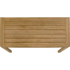 Kare Stół ogrodowy BELLA naturalny brąz 180 x 75 x 90cm / 70443