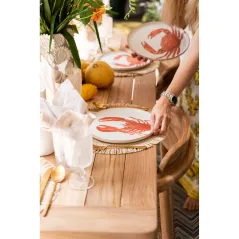 Kare Stół ogrodowy BELLA naturalny brąz 200 x 75 x 90cm / 70442