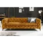 Invicta Chesterfield Sofa 3-osobowa MODERN BAROCK musztardowo żółty aksamit 240cm / 44392 Invicta Chesterfield Sofa 3-osobowa MODERN BAROCK musztardowo żółty aksamit 240cm / 44392
