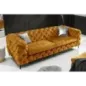 Invicta Chesterfield Sofa 3-osobowa MODERN BAROCK musztardowo żółty aksamit 240cm / 44392 Invicta Chesterfield Sofa 3-osobowa MODERN BAROCK musztardowo żółty aksamit 240cm / 44392