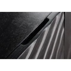 Invicta SCORPION Szafka TV wisząca drewno czarne mango 3D 200cm / 44526