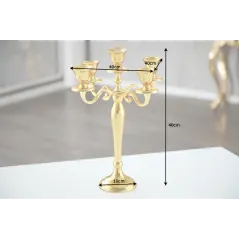 MODERN BAROCK Świecznik antyczne złoto 5-ramienny 40cm / 20409