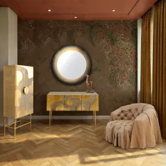 Kare Fotel DRAPES skórzany 100 x 74 x 85cm / 71619