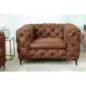 Invicta Fotel nowoczesny MODERN BAROCK antyczny brąz mikrofibra 120cm / 44399