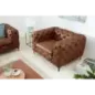 Invicta Fotel nowoczesny MODERN BAROCK antyczny brąz mikrofibra 120cm / 44399
