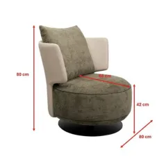 Kare Fotel obrotowy JOSH 80 x 88 x 80cm / 70260