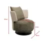 Kare Fotel obrotowy JOSH 80 x 88 x 80cm / 70260