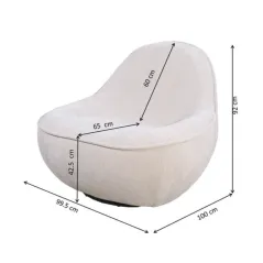 Kare Fotel obrotowy OVO 99 x 92 x 100cm / 71603