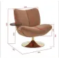 Kare Fotel obrotowy PIGALLE 69 x 76 x 76cm / 71187