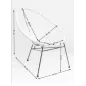 Kare Fotel ogrodowy SPAGHETTI 73 x 102 x 94cm / 82903