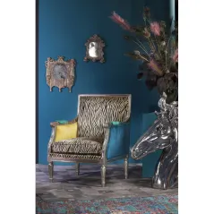Kare Fotel REGENCY ZEBRA 70 x 98 x 68cm / 78128