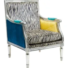 Kare Fotel REGENCY ZEBRA 70 x 98 x 68cm / 78128