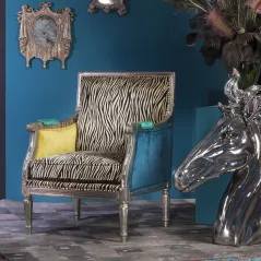 Kare Fotel REGENCY ZEBRA 70 x 98 x 68cm / 78128