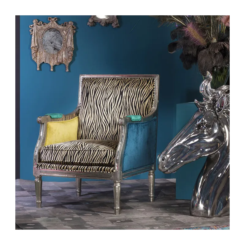 Kare Fotel REGENCY ZEBRA 70 x 98 x 68cm / 78128 Kare Fotel REGENCY ZEBRA 70 x 98 x 68cm / 78128