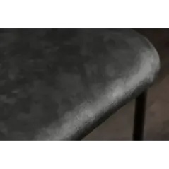 Invicta Krzesło COMFORT na płozie aksamitny ciemnozielony 45cm / 41170