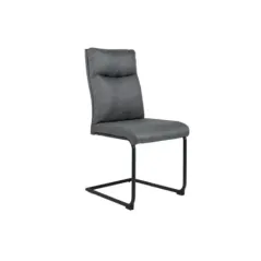 Invicta Krzesło COMFORT na płozie tkanina szara 45cm / 41171