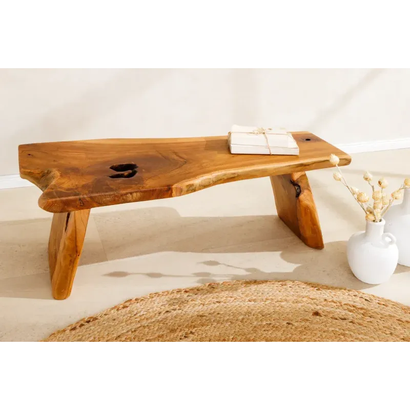 Invicta Ławka ROOT drewno tekowe naturalny brąz 100cm / 44706