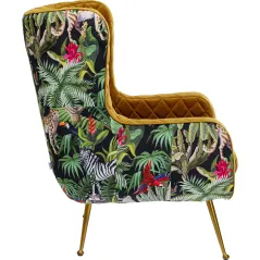 Kare Fotel NONNA JUNGLE kolorowy 75 x 102 x 89cm / 86136