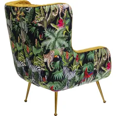 Kare Fotel NONNA JUNGLE kolorowy 75 x 102 x 89cm / 86136