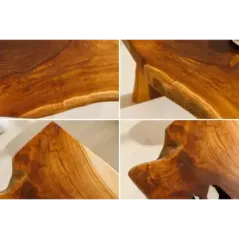 Invicta Ławka ROOT drewno tekowe naturalny brąz 100cm / 44706