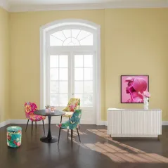 Kare Krzesło FLOWER FEVER niebieskie 48 x 85 x 55cm / 71132
