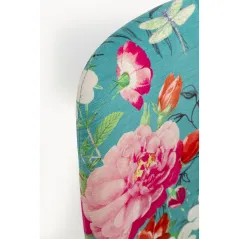 Kare Krzesło FLOWER FEVER niebieskie 48 x 85 x 55cm / 71132