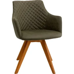 Kare Krzesło obrotowe COCO WOOD zielone 51 x 81 x 60cm / 70741