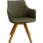 Kare Krzesło obrotowe COCO WOOD zielone 51 x 81 x 60cm / 70741