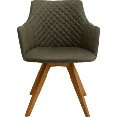 Kare Krzesło obrotowe COCO WOOD zielone 51 x 81 x 60cm / 70741