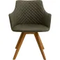 Kare Krzesło obrotowe COCO WOOD zielone 51 x 81 x 60cm / 70741