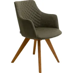 Kare Krzesło obrotowe COCO WOOD zielone 51 x 81 x 60cm / 70741