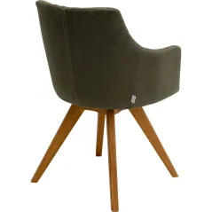 Kare Krzesło obrotowe COCO WOOD zielone 51 x 81 x 60cm / 70741