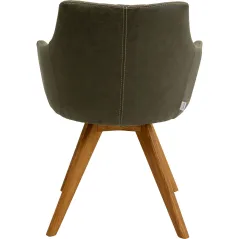 Kare Krzesło obrotowe COCO WOOD zielone 51 x 81 x 60cm / 70741