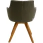 Kare Krzesło obrotowe COCO WOOD zielone 51 x 81 x 60cm / 70741