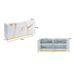 Kare Komoda CRACKED 165 x 80 x 46cm / 85707