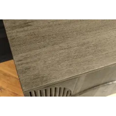 Invicta Szafka RTV ART DECO drewno szare mango 200cm / 46804