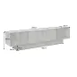 Invicta Szafka RTV ART DECO drewno szare mango 200cm / 46804