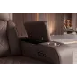 Invicta Fotel HOLLYWOOD kinowy 2 osobowy imitacja skóry brązowy 190cm / 46680