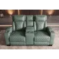 Invicta Fotel HOLLYWOOD kinowy 2 osobowy imitacja skóry szałwiowy 190cm / 46679
