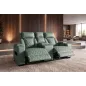 Invicta Fotel HOLLYWOOD kinowy 2 osobowy imitacja skóry szałwiowy 190cm / 46679