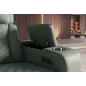 Invicta Fotel HOLLYWOOD kinowy 2 osobowy imitacja skóry szałwiowy 190cm / 46679