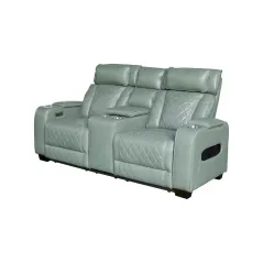 Invicta Fotel HOLLYWOOD kinowy 2 osobowy imitacja skóry szałwiowy 190cm / 46679