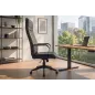 Invicta Krzesło biurowe LAZIO czarne 60 x 117-127 x 70cm / 48703