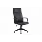 Invicta Krzesło biurowe LAZIO czarne 60 x 117-127 x 70cm / 48703